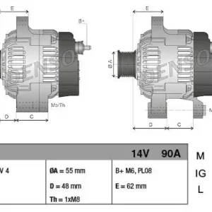 DENSO Generator DAN995 Garantierte Lieferung