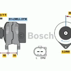 Zertifiziert BOSCH Generator 0 986 045 310