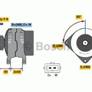 Aktuell BOSCH Generator 0 986 040 360