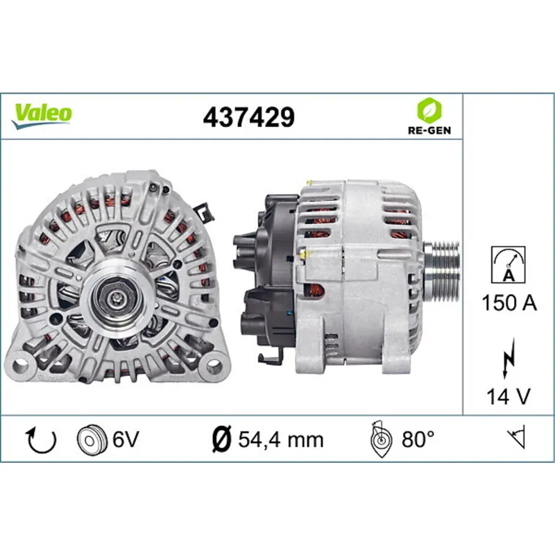 VALEO Generator VALEO RE-GEN - AT 437429 Kostenloser Rückversand
