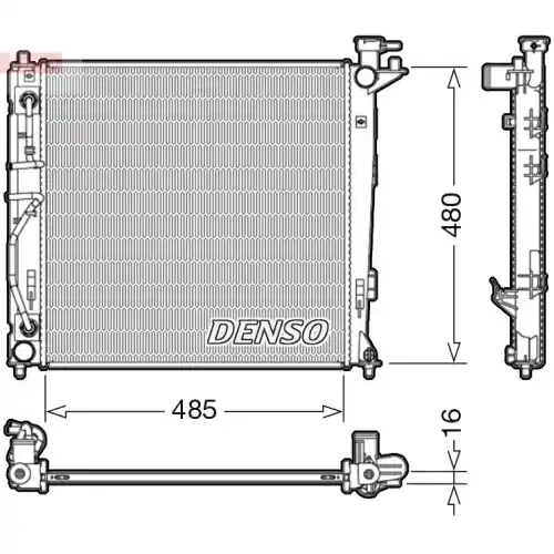 Top-Seller DENSO Kühler, Motorkühlung DRM41007
