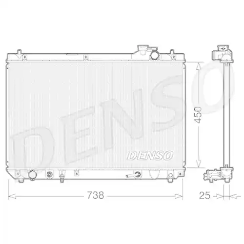 DENSO Kühler, Motorkühlung DRM51004 Preisknaller