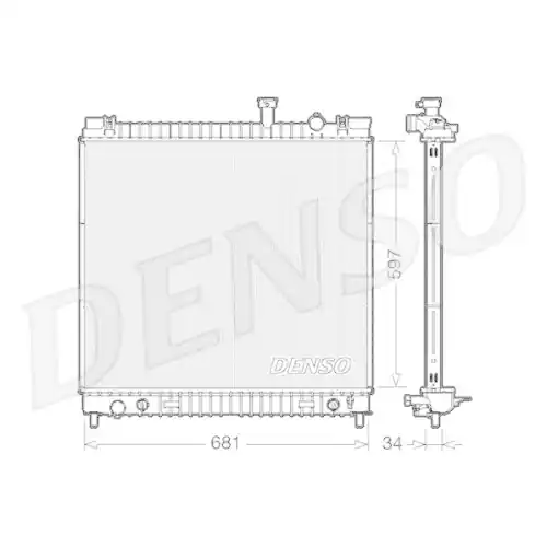 DENSO Kühler, Motorkühlung DRM46031 Neu