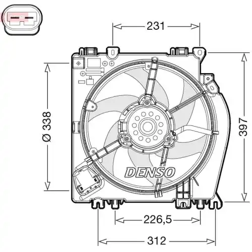 Begrenztes Angebot DENSO Lüfter, Motorkühlung