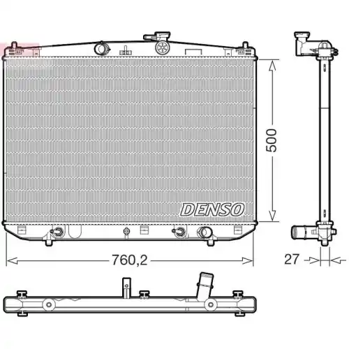 DENSO Kühler, Motorkühlung DRM50060 Ausverkauf