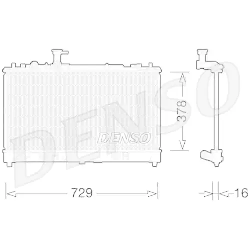 Sofort Bestellen DENSO Kühler, Motorkühlung DRM44026