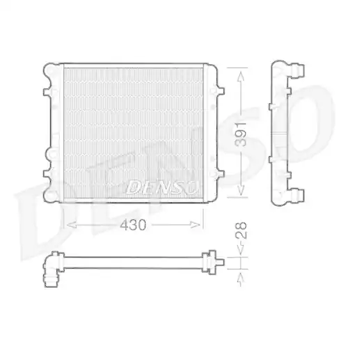 DENSO Kühler, Motorkühlung DRM32002 Aktuell