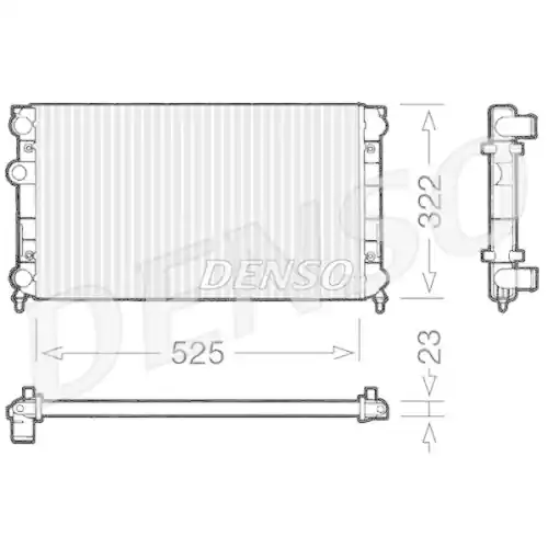 DENSO Kühler, Motorkühlung DRM32005 Sofort Bestellen