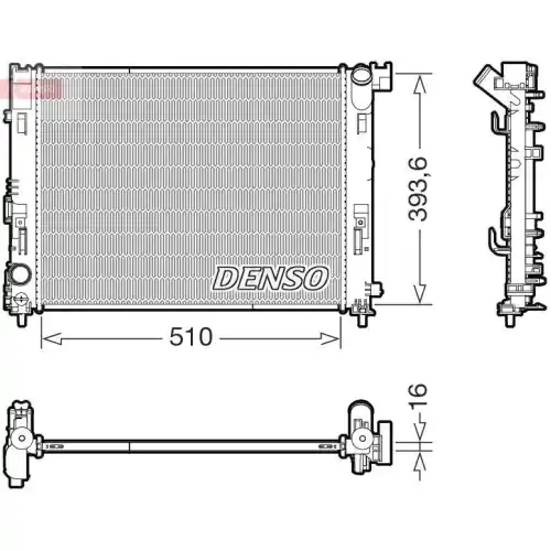 DENSO Kühler, Motorkühlung Markenprodukt